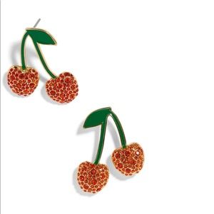 Bauble bar cherry drop earrings